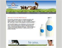 Tablet Screenshot of lonestarmilk.com